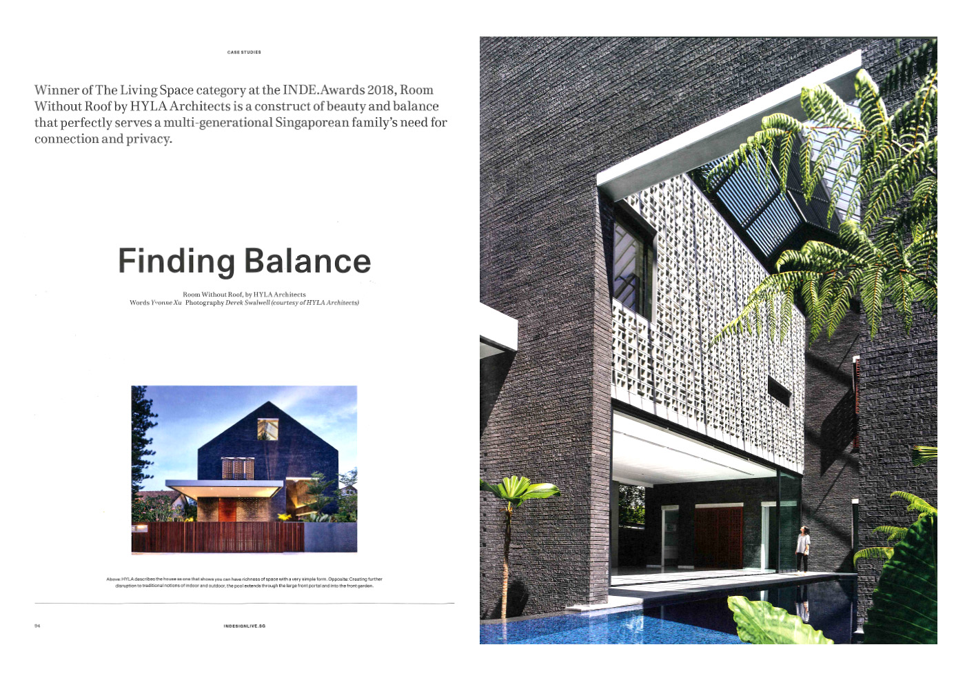 Cubes Room Without Roof Hyla Architects Award Winning